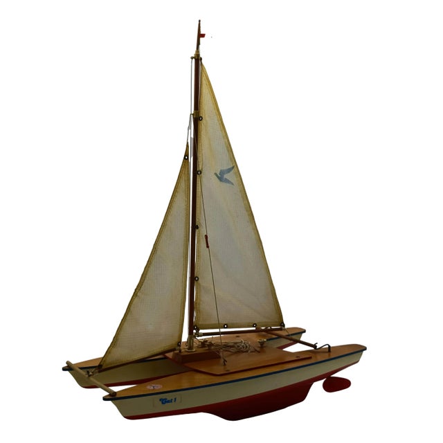 Catamaran Cat1 Collectors Model from Seifert, Germany, 1970s For Sale - Image 10 of 10