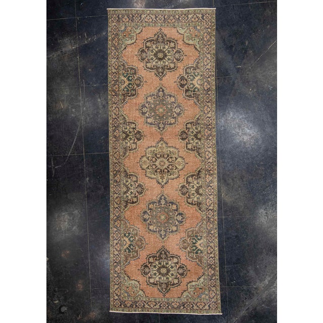 Brown Turkish Vintage Rug 4'9" x 13'2" #21402 For Sale - Image 8 of 8