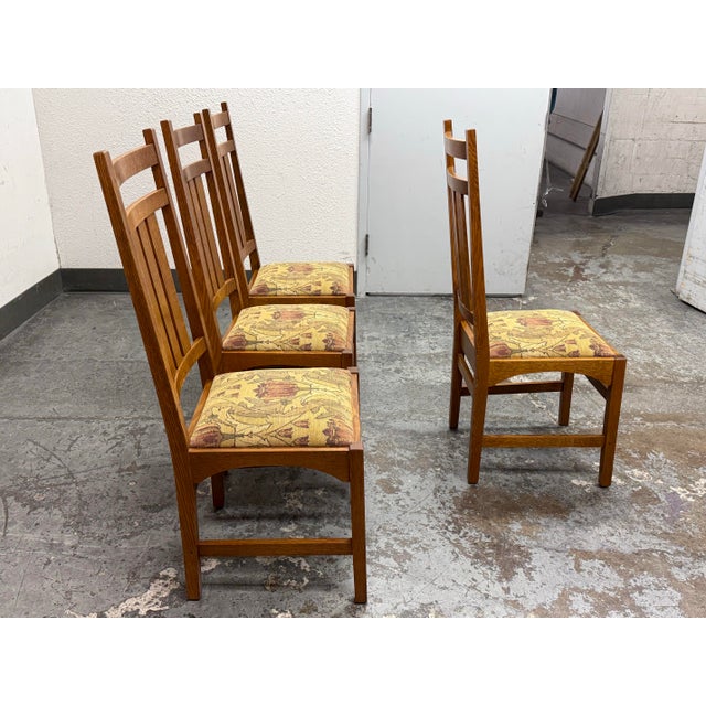2010s Stickley Furniture Ellis Side Chairs, Set of Four For Sale - Image 5 of 12