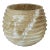 Bellshill Mango Wood Marbleized Cocoon Pot, 9.5" x 7.75" For Sale