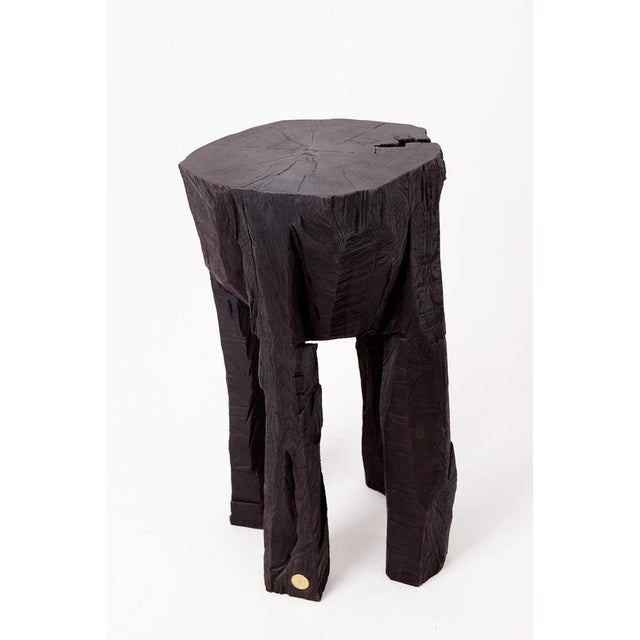 Contemporary Sculptural Side Table by Logniture For Sale - Image 3 of 18