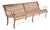 Outdoor Bench in Solid Wood and Iron For Sale