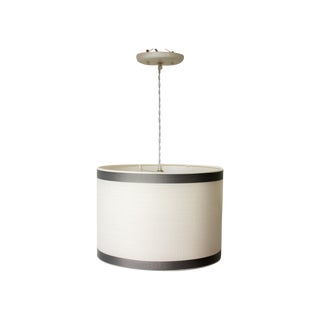 Linen Lampshade Pendant For Sale