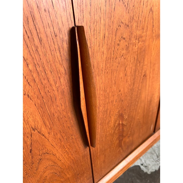 Mid Century Modern Large Danish Teak Credenza For Sale - Image 4 of 8