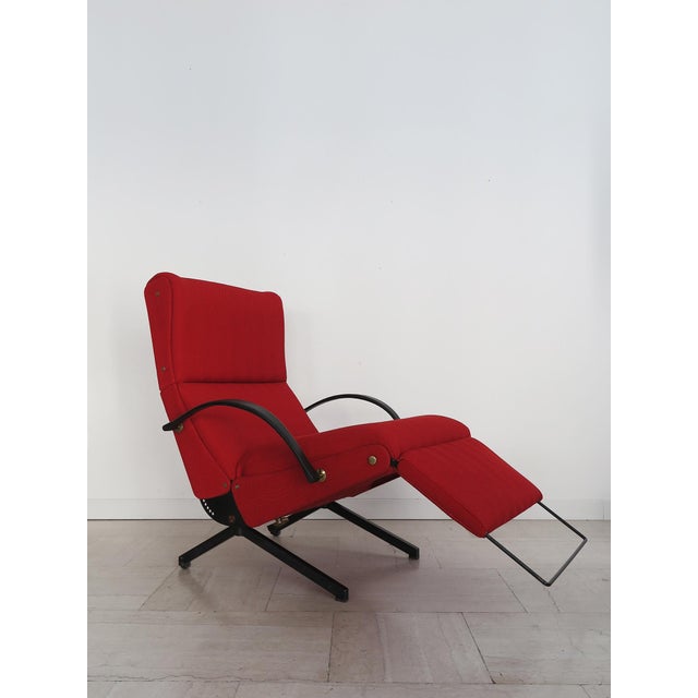 Italian armchair, model p40, first series, designed by osvaldo borsani and produced by tecno since the 1950s. strong in...