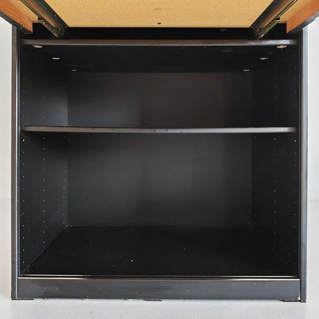 A'dammer Model Rolling Shutter Secretaire attributed to Aldo Van Den Nieuwelaar for Pastoe, 1970s For Sale - Image 9 of 18