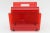 Modern Vintage 1970's Italian Red Lucite and Chrome Two Part Magazine or Book Stand For Sale - Image 3 of 12