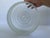 Vintage 1940s Art Deco Clear & White Pressed Glass Chrome Flush Mount Ceiling Light For Sale - Image 12 of 12