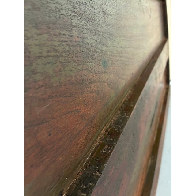 Late 19th-Century Solid Hardwood Architectural Storm Shutter / Dual-Finish Panel For Sale - Image 4 of 6