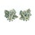 Ink Blue 1970s Pair of Frantz Hingelberg Danish 14k Gold Sapphire and Diamond Floral Earrings For Sale - Image 8 of 16
