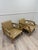 Wood Judith Norman Collection Set of Two Armchairs in Gold Color For Sale - Image 7 of 12