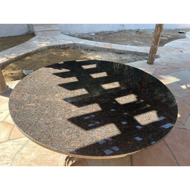 Contemporary Outdoor/Indoor Granite Dining Table For Sale - Image 3 of 7