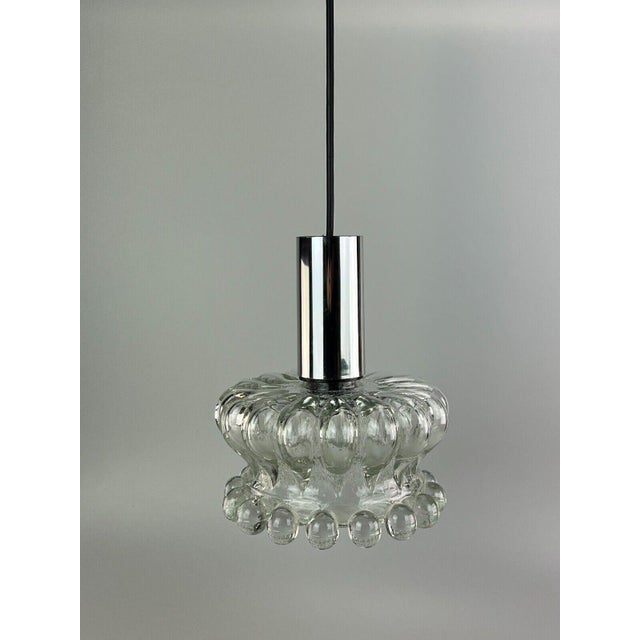 Glass Mid-Century Space Age Hanging Lamp in Bubble Glass, 1970s For Sale - Image 7 of 16