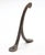 Traditional Vintage One Arm Curved Black Cast Iron Wall Hook For Sale - Image 3 of 4