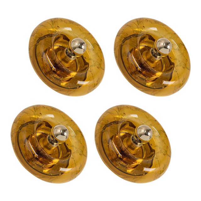 Smoked Glass Wall Light by Doria, Germany, 1960s For Sale