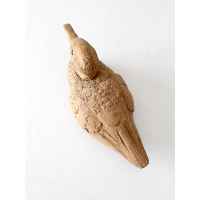 Vintage Hand-Carved Wooden Duck For Sale - Image 6 of 11