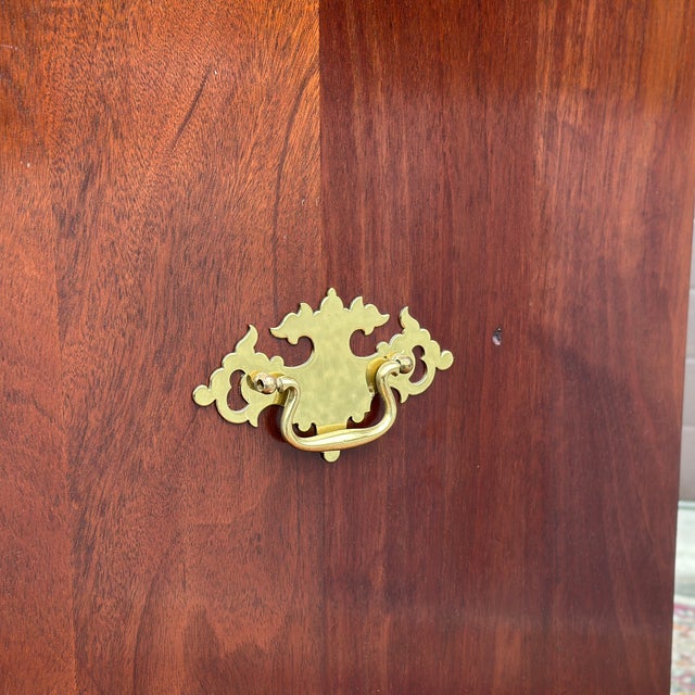 Bespoke Block and Shell Carved Mahogany Chest After Townsend & Goddard For Sale - Image 16 of 17