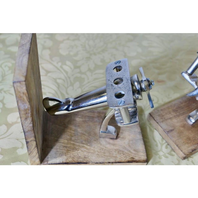 Mid-Century Bookends on an Aeronautical Theme, 1960s, Set of 2 For Sale - Image 4 of 7