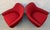 Pair of Mid-Century Style Burgundy Lounge Chairs For Sale - Image 4 of 12