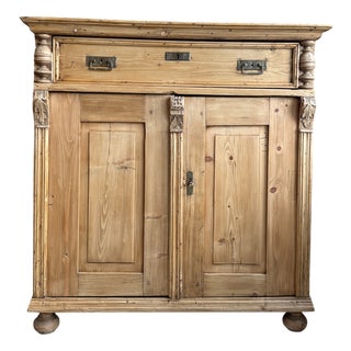 Antique Pine Buffet, 1890s For Sale
