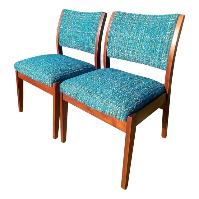 1960s Taylor Chair Co. Walnut Side Chairs For Sale
