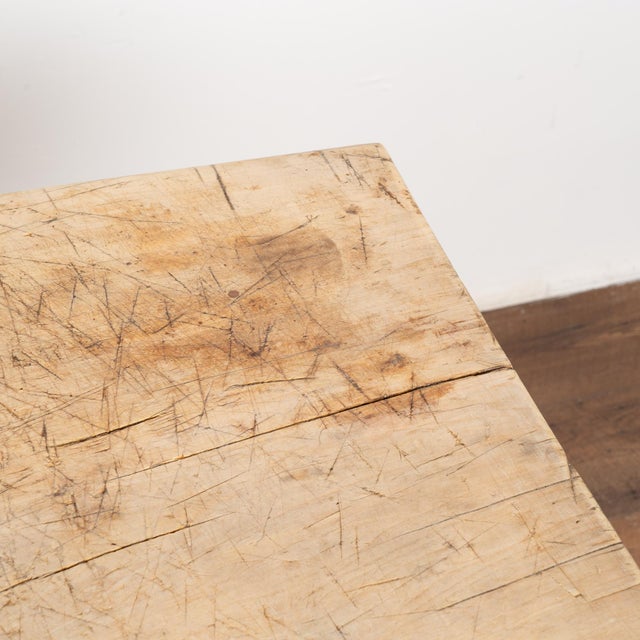 Rustic Console Table With Square Peg Legs, Hungary Circa 1890 | Chairish