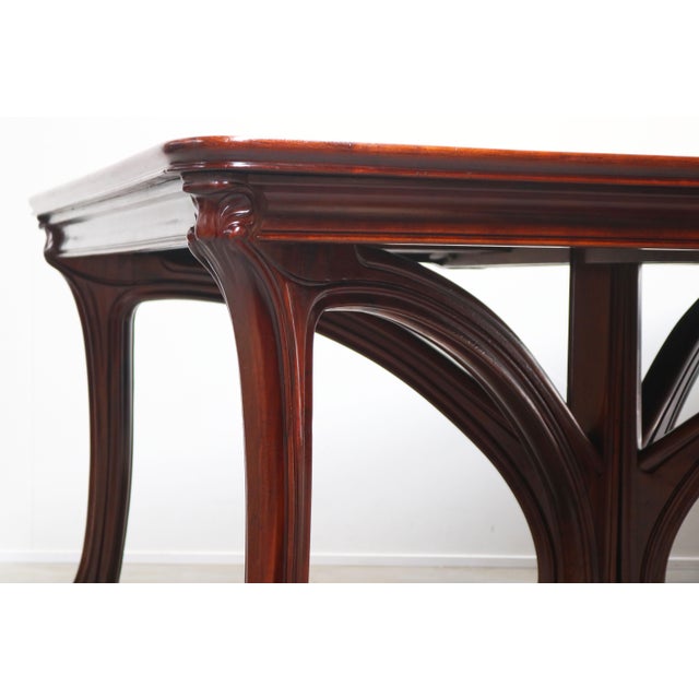 Exceptional French Art Nouveau Dining Table by Eugène Gaillard for Maison Bing in 1900. An outstanding and rare antique...