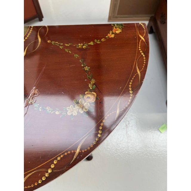 Antique Fold Over Games Table For Sale - Image 9 of 12