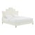 Serenity Cream Velvet Queen Bed For Sale