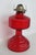 Pa Risdon Usa Large Homesteader Oil Lamp Red Glass With Brass Eagle Burner 4887b For Sale In Miami - Image 6 of 15