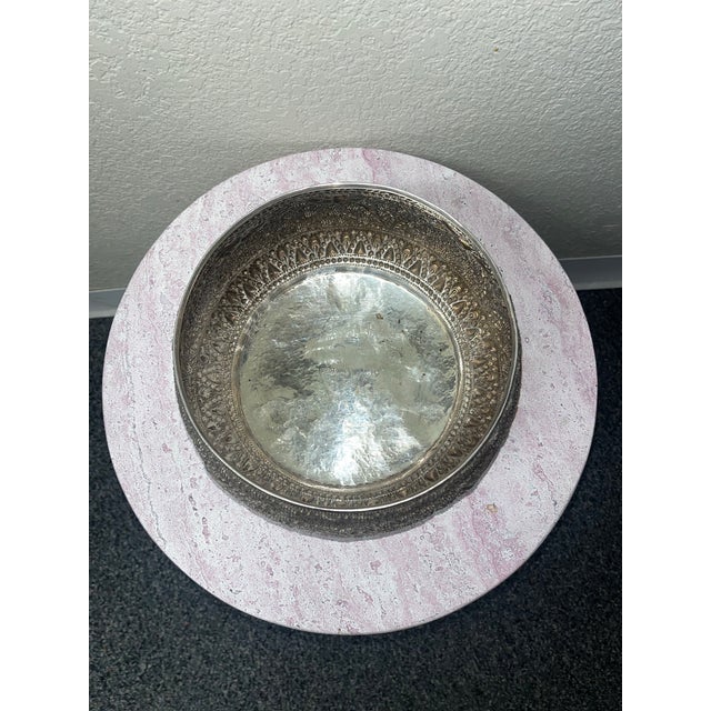 Sterling Silver Burmese Buddhist Offering Bowl For Sale In Las Vegas - Image 6 of 11