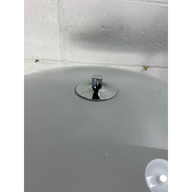 Mid 20th Century Mid-Century Modern Ikea Table Lamp With Glass Shade and Chrome Base For Sale In New York - Image 6 of 8