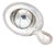 Silver Tea Strainer with Relief on the Edges For Sale