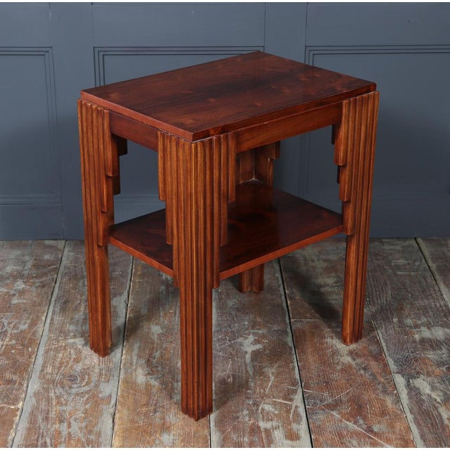 Art Deco Skyscraper Table in Rosewood and Mahogany, 1930 For Sale - Image 13 of 15