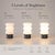 Aloadecor Modern Small Opal Glass Cordless Rechargeable Table Lamp 3-Level Dimmable Led Bedside Lamp For Sale - Image 4 of 11
