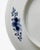Blue Vintage Large Chinoiserie Japanese Arita Ware White and Blue Porcelain Charger / Wall Plate Rickshaw Japan For Sale - Image 8 of 12