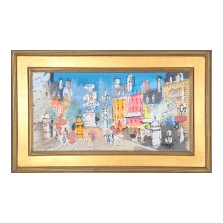 Rue De Rivoli 2, Acrylic Painting by Charles Cobelle For Sale