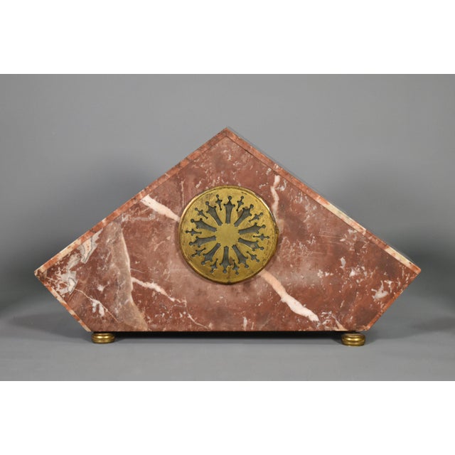 Art Deco French Clock Set by Comptoir General, M Schnerb, Paris, 1920s, Set of 3 For Sale - Image 11 of 16