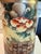 Ceramic Early 20th Century Japanese Royal Nishiki Nippon Hand-Painted Porcelain Poppy Cylinder Vase - 13.5" H For Sale - Image 7 of 12