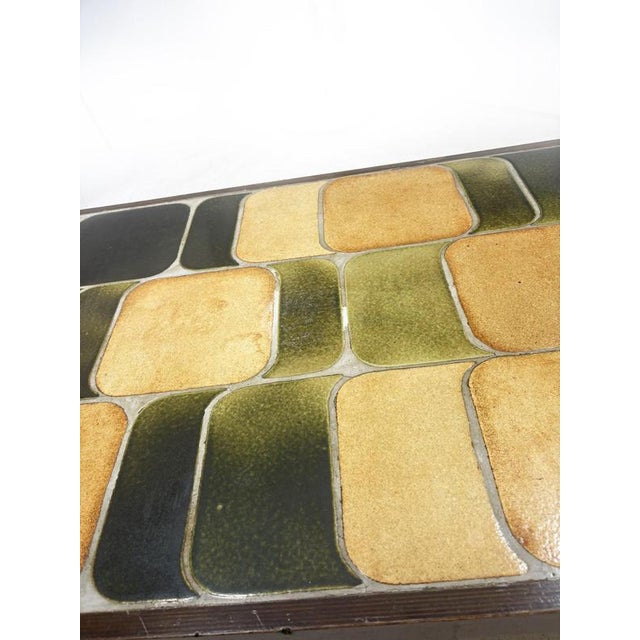 1960s Large Shogun Coffee Table in Ceramic and Wood attributed to Roger Capron, France, 1960s For Sale - Image 5 of 15
