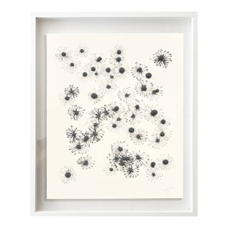 Minimalist Black & White Botanical Abstract, Framed by Jake Poser For Sale