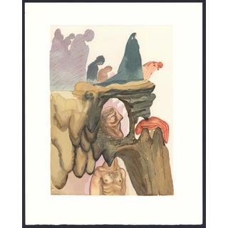1963 Dalí Divine Comedy Engraving Enfer Chant 23 "Les Prévaricateurs" (The Grifters) For Sale