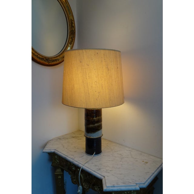 Large Stoneware Table Lamp by Inger Persson for Rörstrand, Sweden For Sale - Image 17 of 18