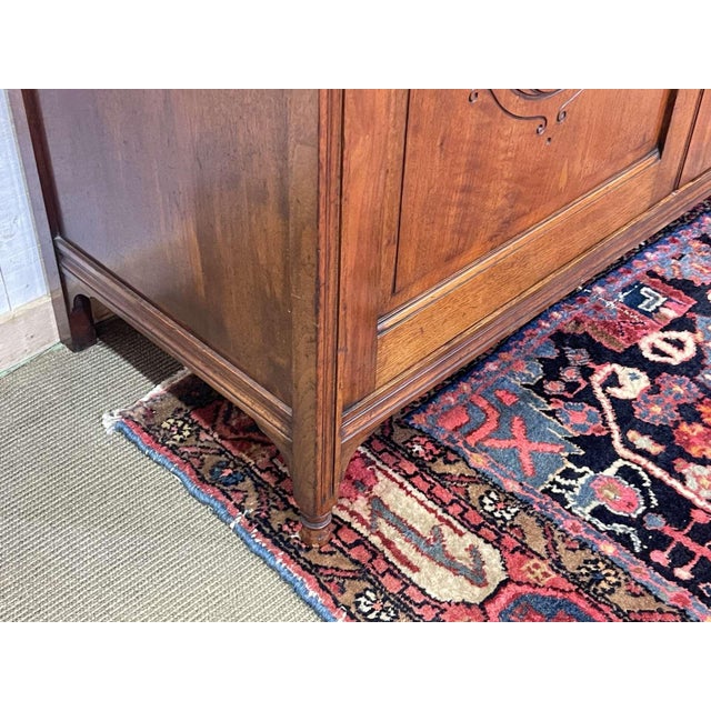 Late 19th Century English Walnut Sideboard For Sale - Image 6 of 18