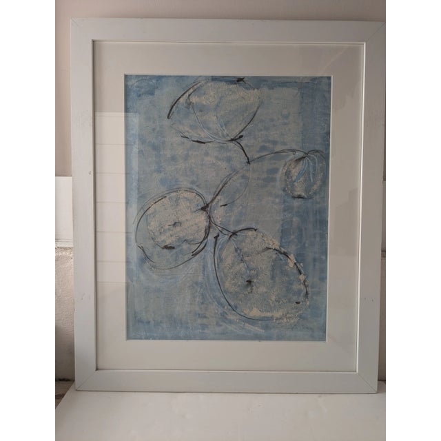 Signed and Framed Robert McCurdy Large Mixed Media Painting From Saks For Sale - Image 9 of 9