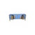 Blue Cornflower Blue Italian Sideboard in Murano Glass and Brass from Justfurnituress SRL For Sale - Image 8 of 10
