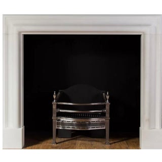Bolection (White Marble) Mantel For Sale