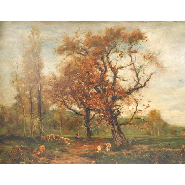 Vittorio Bussolino, Landscape Painting, Late 19th Century, Oil on Panel, Framed For Sale - Image 3 of 14