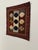 1970s Vintage Traditional Americana Geometric Quilted Textile Art, Brown, Navy, Cream For Sale - Image 5 of 12