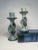 A Pair of Boho Chic Soapstone Candlesticks For Sale - Image 9 of 12
